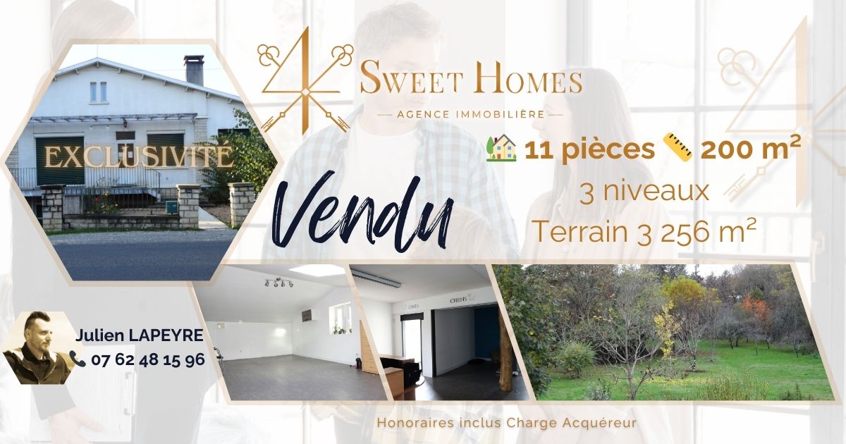 VENDU Maison sur Chasseneuil - 4 Sweet Homes, Agence immobilière sur les Charentes et départements limitrophes