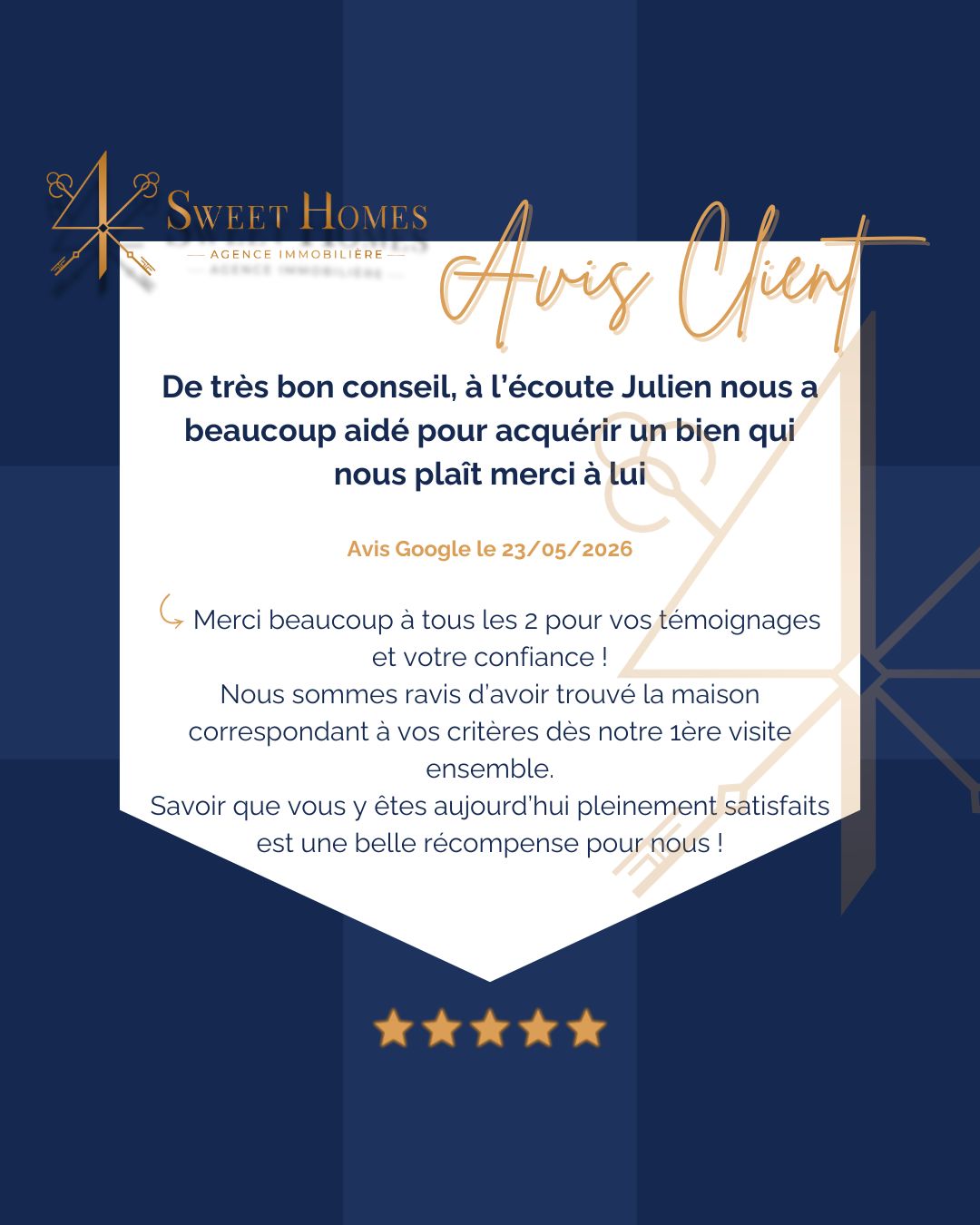 Avis Google suite achat finalisé, mandat de recherche clôturé 16440
