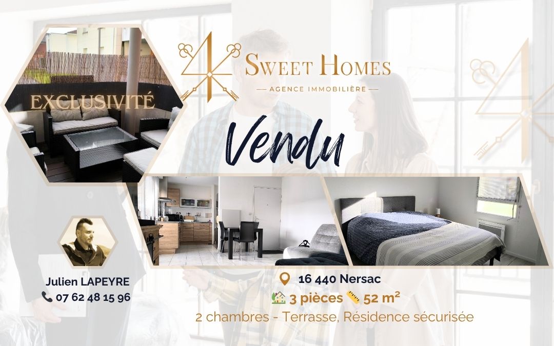 VENDU Maison sur Chasseneuil - 4 Sweet Homes, Agence immobilière sur les Charentes et départements limitrophes