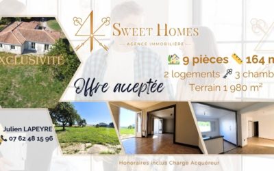 SOUS OFFRE Maison Plain Pied avec 2 logements Grand Angoulême