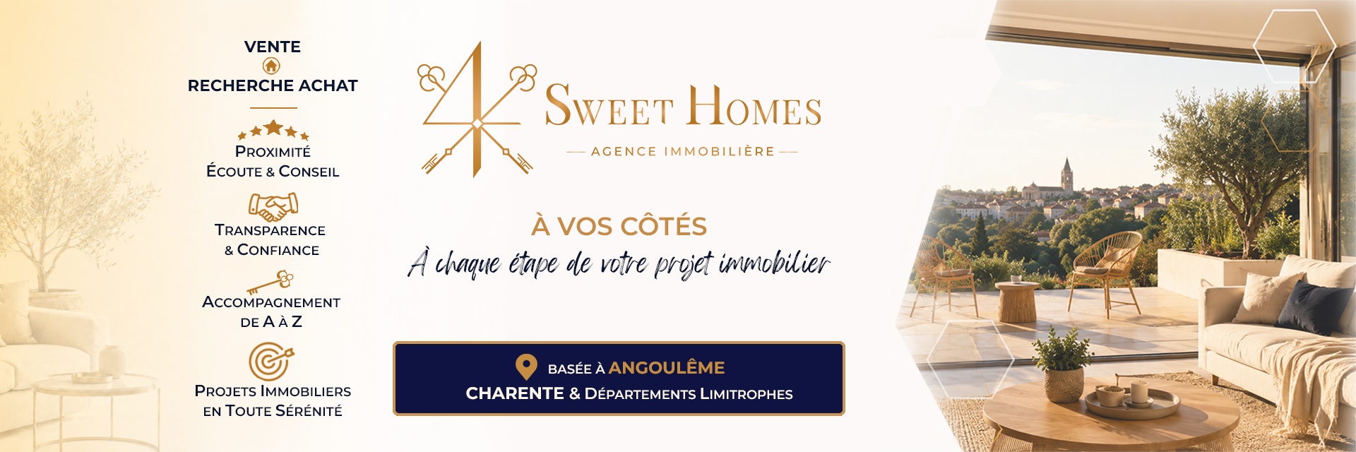4 Sweet Homes, Agence immobilière sur Angoulême, Charente et départements limitrophes